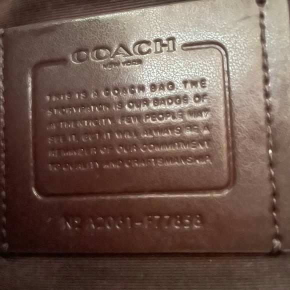 Authentic Coach Leather Briefcase/Messenger Bag - Picture 2 of 2
